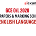 2020 GCE O/L English Language Past papers