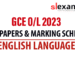2023 GCE O/L English Language Past papers