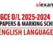 GCE O/L English Language Past Papers 2015 - 2024