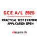 G.C.E. A/L 2026 Practical Test Examiner Applications Call