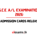 GCE A/L Examination 2026 Admission Cards Released – Download Online Now