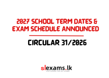 2027 Sri Lanka School Term Dates & Exam Schedule Announced
