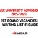 UGC University Admissions 2025/2026 Waiting List 01 Notice