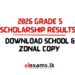 2026 Grade 5 Scholarship Results: Download School & Zonal Copy