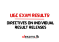 UGC Exam Results: Directives on Individual Result Releases