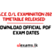 G.C.E. O/L Examination 2026 Timetable Released: Download Official PDF & Exam Dates