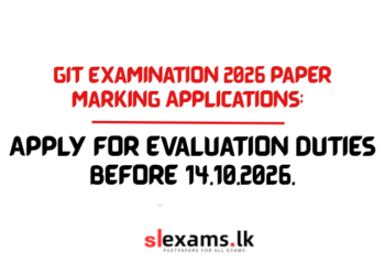 GIT Examination 2026 Paper Marking Applications Called