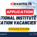 National Institute of Education (NIE) Vacancies 2026